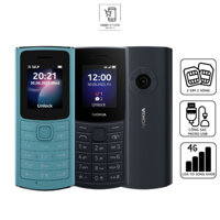 Điện thoại Nokia 110 (2019) Sóng 4G 2sim 2 sóng chính hãng chất liệu nhựa cao cấp fullbox độ bền cao bàn phím T9 gọn nhẹ