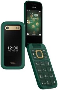 Điện thoại Nokia 2660 Flip 2 sim 128MB ROM + 48MB RAM (Chỉ hỗ trợ GSM | Không hỗ trợ CDMA) Mở khóa nhà máy Smartphone Android 4G/LTE (Màu Xanh Tươi) - Phiên bản quốc tế