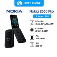 Điện thoại Nokia 2660 Flip 4G - Hàng Mới, Nguyên Seal, Bảo Hành Chính Hãng