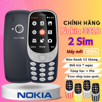 Điện thoại Nokia 3310 4G 2 sim 2 sóng loa to sóng khoẻ pin 1500mAh dùng 4 5 ngày bảo hành 12 tháng