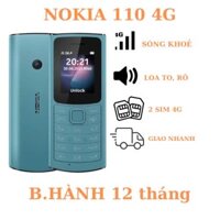 Điện Thoại Nokiaa 110 4G, điện thoại 4g giá rẻ, điện thoại bàn phím, điện thoại cục gạch giá rẻ, điện thoại người già