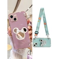Điện Thoại Ốp Lưng Có Gương Trang Điểm Cho iphone 15 pro max 14plus 13 13 pro max i12 11 x xr xs max xr 7 / 8 plus 6 / 6S