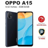 Điện thoại OPPO A15 6.52" (3GB/32GB) Chính hãng mới 100% Có Tiếng Việt - 1 Đổi 1 - Bảo Hành 1 Năm FA21 *