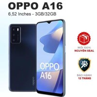 Điện thoại OPPO A16 6.52" (3GB/32GB) Chính hãng mới 100% Có Tiếng Việt - 1 Đổi 1 - Bảo Hành 1 Năm FA21 *