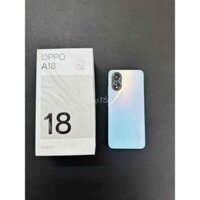 Điện thoại Oppo A18 4GB/128GB . Mới 100% chưa kích hoạt bảo hành . Màu Xanh