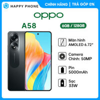 Điện thoại OPPO A58 6GB128GB - Hàng Chính Hãng -  Đen