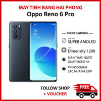 Điện thoại Oppo Reno 6 Pro RAM 8/128GB chip Dimensity 1200 màn Full HD+ 90Hz camera 64MP hỗ trợ sạc 65W