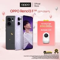Điện thoại OPPO Reno13F 5G (12GB/256GB) | Camera AI | Chống nước - Hàng chính hãng