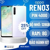 Điện thoại Oppo Reno3 (8G/128gb), điện thoại chính hãng giá rẻ bảo hành 6 tháng