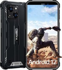 Điện thoại OUKITEL WP20 Pro chắc chắn, pin khủng 6300mAh, chống nước IP68, Camera 20MP, Android 12, 4G LTE toàn cầu, Face ID+Vân tay, NFC, màu đen - 4GB+64GB Octa-Core 5.93