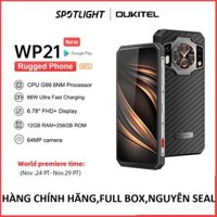 Điện thoại oukitel  wp21 (Ram 12Gb,Rom 256Gb ,chống sốc,chống nước,pin khủng, pin 9.800mAh)