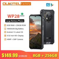 Điện thoại OUKITEL WP28 - Màn hình 6.52 Inch, RAM 8GB, Bộ nhớ 256GB, Pin 10600mAh, Camera 48MP - Hệ điều hành Android 13