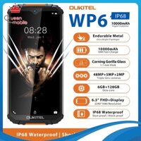 Điện thoại Oukitel WP6(chống va đập,chống nước,Ram 6Gb,Rom 128 Gb,pin 10.000mAh) [Queen Mobile]