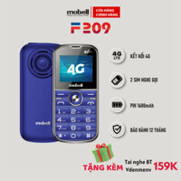 Điện Thoại Phổ Thông Mobell F209 Chính Hãng Nghe Gọi Pin Khủng Bàn Phím Lớn Siêu Bền 2 SIM 4G Dành Cho Người Cao Tuổi