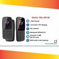Điện Thoại Phổ Thông NOKIA 106 Dual SIM - Hàng Chính Hãng H38V
