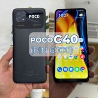 Điện thoại Poco C40 pin 6000MAh điện thoại chính hãng, điện thoại giá rẻ bảo hành 6 tháng/