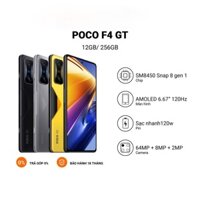 Điện thoại POCO F4 GT 12+256GB AMOLED 120Hz/Snapdragon 8 Gen 1/ Sạc nhanh 120W