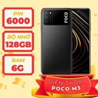 Điện thoại Poco M3 Ram 6G/128gb điện thoại chính hãng, điện thoại giá rẻ bảo hành 6 tháng...
