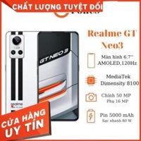 Điện thoại Realme GT Neo3, MediaTek Dimensity 8100,pin 5000 maAh,sạc nhanh 80w [BH 12 tháng]