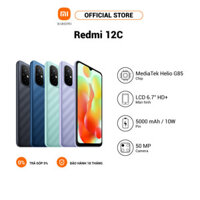 Điện thoại Redmi 12C| MediaTek Helio G85| Camera kép AI 50MP| Pin 5000mAh