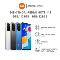 Điện thoại  Redmi Note 11S | Pin 5000mAh | MediaTek Helio G96 | Sạc nhanh 33W