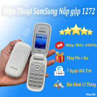 Điện Thoại Sam Sung Nắp Gập GT- E1272 2Sim - Máy Mới 100% FullBox - Chữ To Dễ Sử Dụng Người Già - Bảo hành 12 tháng