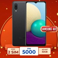 Điện thoại Samsung Galaxy A02 Pin 5000mAh chính hãng giá rẻ, điện thoại BH 6 tháng có phụ kiện.