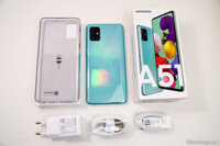 Điện thoại Samsung Galaxy A51 128GB (6GB RAM) - Màn hình vô cực 6.5 inch Infinity-O chuẩn FHD+ Chụp ảnh đỉnh cao với cụm 4 Camera ấn tượng + Pin 4000mAH - Hàng phân phối chính hãng