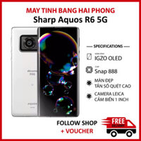 Điện thoại Sharp Aquos R6 - RAM 12GB, bộ nhớ 128GB, chip Snapdragon 888, màn hình OLED 240Hz, pin 5000 mAh, hỗ trợ sạc n