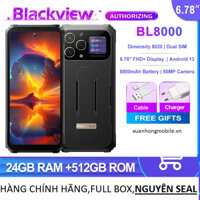 Điện thoại siêu bền Blackview BL8000 5G (Màn hình 6,78 '' FHD +, Camera 50MP,NFC,CPU MediaTek Dimension 7050 (6nm) Octa-