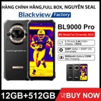 Điện thoại siêu bền Blackview BL9000 PRO (Camera chụp ảnh nhiệt FLIR®,5G,màn hình 6,78 '' FHD,Ram 24Gb(12gb+ 12GB),Rom 512GB, ,Pin 8800mAh, Android 14,chống nước,chống sốc)