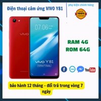 Điện thoại smartphone VIVO Y81 ram 4G/64G chơi game mượt zalo/fb tiktok cực êm- BH 1 năm