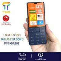 Điện thoại SMobile S475 3 sim 3 sóng , loa to,màn hình lớn - Mới,nguyên seal