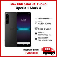 Điện thoại Sony Xperia 1 Mark IV (X1 Mark 4) RAM 12/256GB chip Snapdragon 8 Gen 1 màn OLED 4K 120Hz