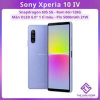 Điện thoại Sony Xperia 10 IV (X10 mark 4) màn OLED 6.0 inch - Ram 6G 128G Snapdragon 695 5G