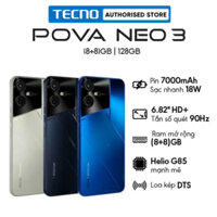Điện thoại Tecno Pova Neo 3 (8GB+128GB)-TẶNG THẺ XIM PHIM ONLINE GALAXY PLAY-MÁY BẢO HÀNH 12 THÁNG