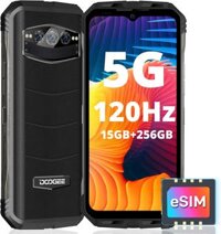 Điện thoại thông minh DOOGEE V30 (2023) mở khóa eSIM Dual 5G 15GB+256GB, bền chắc với màn hình 6.6 FHD+/120Hz, chất lượng âm thanh Loa kép Hi-Res, hệ điều hành Android 12, camera 108MP và tính năng tầm nhìn ban đêm, NFC, OTG.