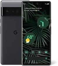 Điện thoại thông minh Google Pixel 6 Pro - 5G và Camera Pixel tiên tiến - Ống kính tele - 128GB - màu Stormy Black đã mở khóa.