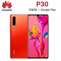 Điện thoại thông minh HUAWEI P30 toàn cầu Android 6.1 inch 40MP+32MP Camera 128GB ROM Điện thoại di động mạng 4G cửa hàng Google Play Cell phone
