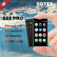 Điện thoại thông minh mini 4G s23 pro Điện thoại thông minh di động 3GB+32GB lõi tứ Android11.0 điện thoại siêu mini