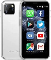 Điện thoại thông minh mini SOYES XS11 3G 2.5 inch, có WiFi, GPS, China mobile, RAM 1GB, ROM 8GB, CPU Quad Core, màn hình 3D kính cường lực, thiết kế thon gọn, camera HD, hỗ trợ hai sim và Google Play (màu trắng)