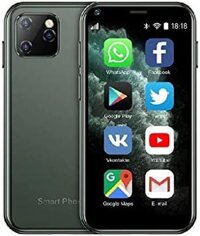 Điện thoại thông minh SOYES XS11 3G Mini 2.5Inch WiFi GPS  China Mobile 1GB RAM 8GB ROM Quad Core Android 3D Glass Slim Body Camera HD gập đôi Google Play điện thoại di động dễ thương (Màu Xanh)