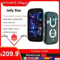 Điện thoại thông minh Unihertz Jelly Star 4G Android 13 toàn cầu, 8GB + 256GB Dual Nano SIM, Bluetooth 5.3, Camera chính 48MP, hỗ trợ OTG