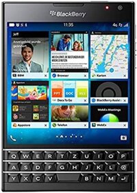 Điện thoại thông minh  BlackBerry Passport  4G/LTE Mở khóa nhà máy với bàn phím QWERTZ - 32GB 4.5 inch (Chỉ hỗ trợ GSM, không hỗ trợ CDMA) - Phiên bản quốc tế, màu đen