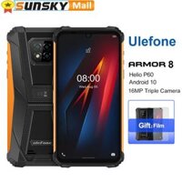Điện thoại Ulefone Armor 8 chống sốc 4GB 64GB với Face ID và Fingerprint ID, pin 5580mAh, màn hình 6.1 inch.