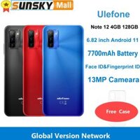 Điện thoại Ulefone Note 12 4GB 128GB 7700mAh với Face Fingerprint ID và màn hình 6.82\