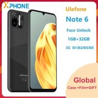 Điện thoại Ulefone Note 6 1GB 32GB với tính năng nhận dạng khuôn mặt, màn hình 6.1 inch, Android 11 GO, chip SC7731E Quad-core, 3G Dual SIM Smartphone