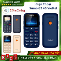 Điện thoại Viettel Sumo G2 4G (LTE), Sạc Type C - Hàng chính hãng, hỗ trợ người già, đọc số, Đài FM, mp3, mp4, pin trâu