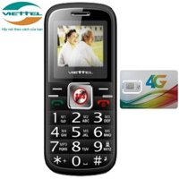 ĐIỆN THOẠI VIETTEL V6216R NGƯỜI GIÀ, bàn phím 2 sim ,dùng được sim Viettel, Mobifone,Vinaphone [TẶNG SIM Viettel]