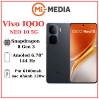 Điện thoại Vivo iQOO Neo10 5G  Snapdragon 8 Gen 3 Pin 6100mAh / Sạc 120w  Bảo Hành 12tháng